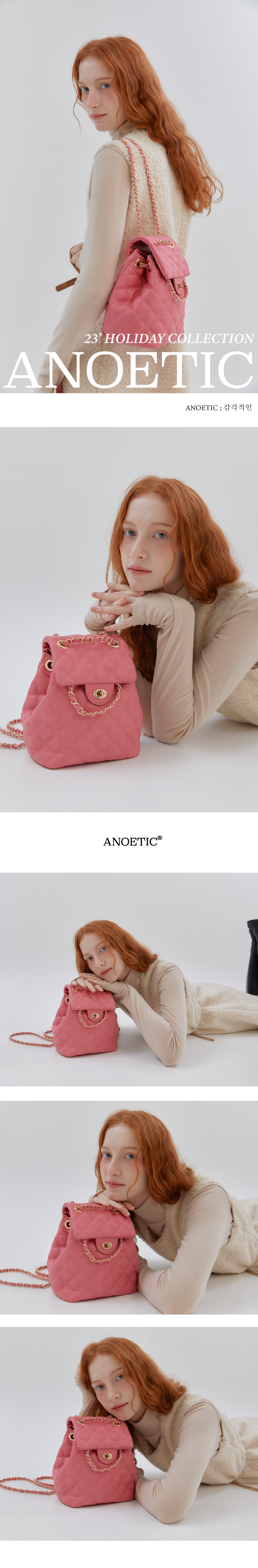 ★ANOETIC★ ANC PADDING CLASSIC BACKPACKPINK m1037_1103964 MUSINSA | ANOETIC ANC CLASSIC BACKPACK_QUILTING PINK