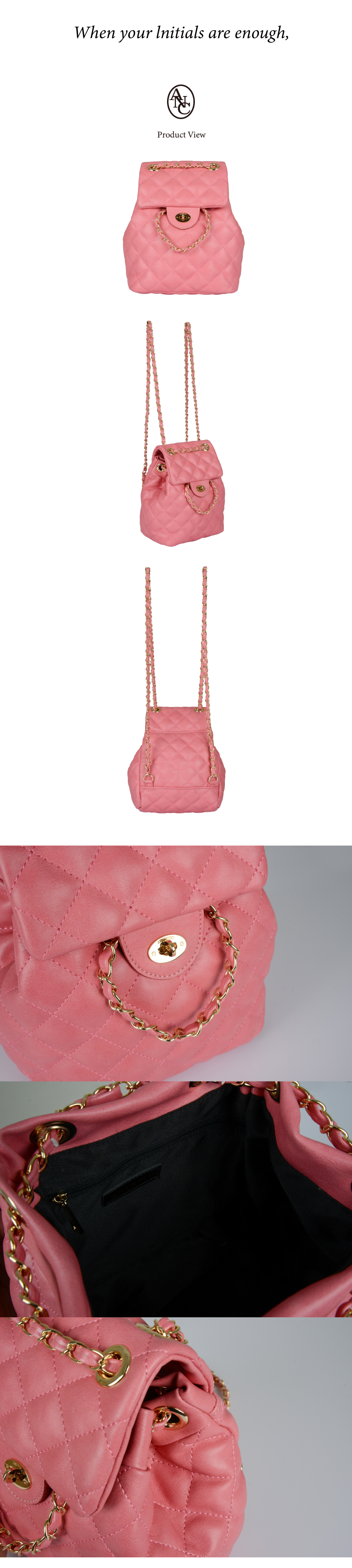MUSINSA公式 | ANOETIC ANC CLASSIC BACKPACK_QUILTING PINK